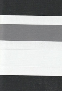 Открытые рулонные шторы день-ночь Салерно, серый 2002 купить в Реутове с доставкой